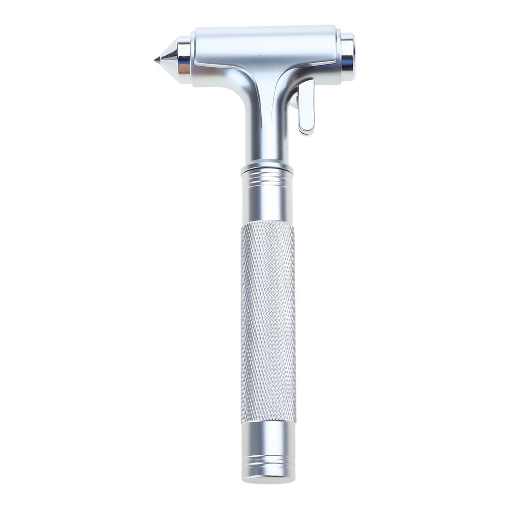 Car Safety Hammer Car Window Breaker Emergency Hammer Seat Belt Cutter Car Tool Life-saving Escape Hammer Aluminum Alloy