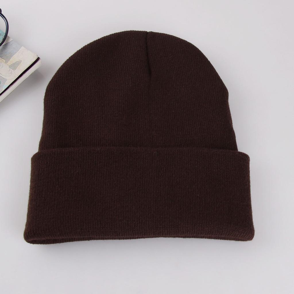 Knit Hat For Adults Winter Warmth Windproof Acrylic Cap For Casual Use