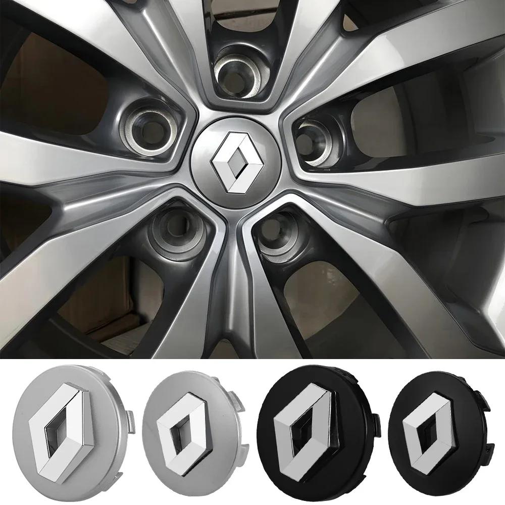 For Renault 2026 New Hub Caps For Renault Megane 2 3 4 Twingo Clio Talisman Captur Sandero Duste 4Pcs 56mm 60mm Car Wheel Rims C