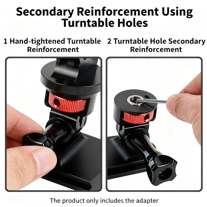 Quick Release Action Camera Adapters Screw Anti Shock Aluminum Alloy Frame Seamless for Action5 Multiple Devices