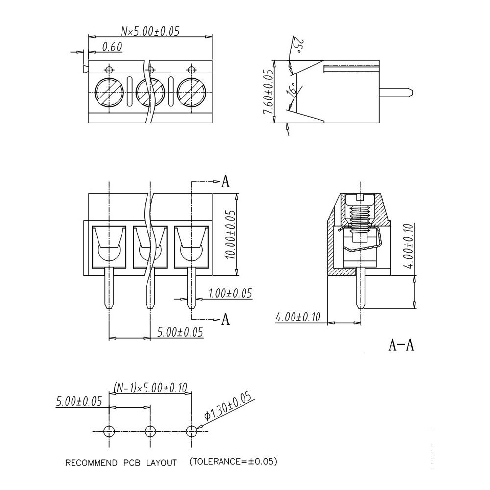 20 шт. KF301 KF301-2P KF301-3P KF301-4P KF301-5.0 для крепления на печатной плате синий зеленый шаг 5,0 мм прямые контакты комбинированный винтовой клеммный блок разъем
