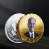 Посеребренная памятная медаль Байдена к президентским выборам в США, цветные золотые монеты, монеты, влиятельные фигуры, памятные монеты