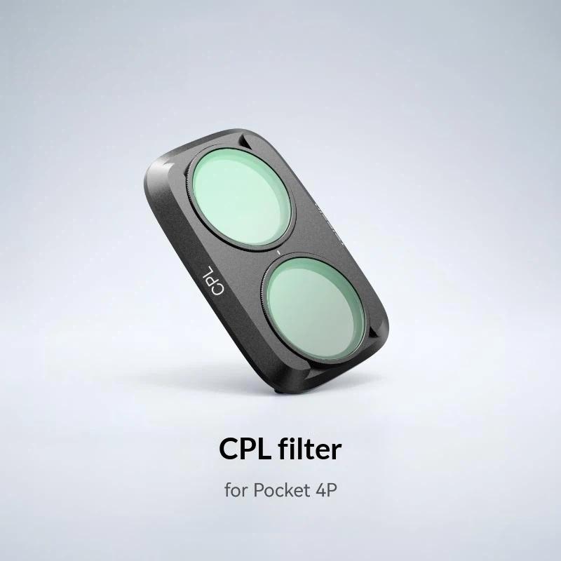Telesin Camera Filter Kit HD Imaging Dust Proof Optical Lens Set for Pocket 4 Pro Outdoor Adventure Shooting