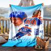Warm Flannel Blanket Wayne Gretzky Pattern, Lightweight Comfortable Throw Blanket for Bed Sofa Use