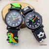 Children's 3D Cartoon Quartz Wristwatch - Football, Airplane, Excavator, Dinosaur Themes