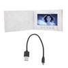 Video Greeting Card 7 Inch Rechargeable DIY Digital HD Video Brochure with 2GB Memory for Mother S Day Father S Day