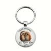 Fashion Alloy Keychain Pendant Round Metal Key Ring