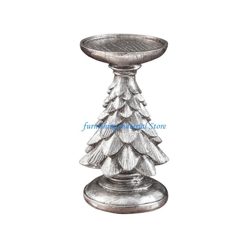 Y5GD Christmas Tree Resin Holders for Seasonal Home and Party Decors