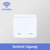 Выключатель Tuya WiFi 433 МГц Универсальный прерыватель 1/2/3 клавиши Беспроводной настенный выключатель Пульт дистанционного управления Голосовое управление Поддержка Smart Life, Alexa, Google