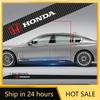 Для Honda 2 шт. Углеродные наклейки на боковые юбки дверей автомобиля, полосы-молдинги, стайлинг для Honda Fit Mugen Insight Type S R VTEC Modulo Vez