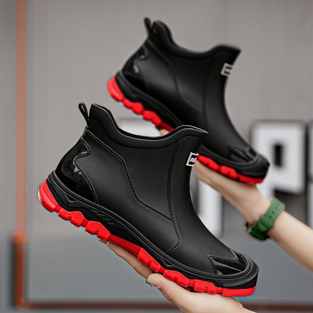 Женские и мужские модные резиновые сапоги, дождевые сапоги, высококачественные, водонепроницаемые и нескользящие дождевые сапоги, водные сапоги, садовая обувь, обувь для рыбалки