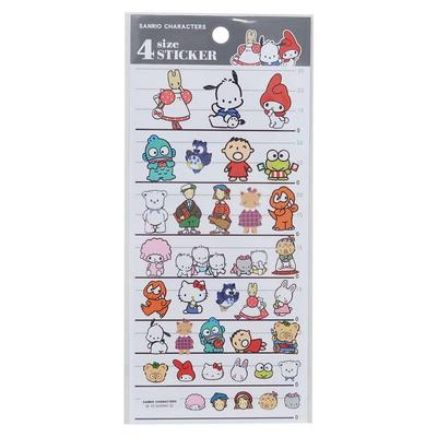 Персонажи Sanrio [Лист наклеек] Наклейки 4 размеров 4 SIZE STICKER2 Sanrio