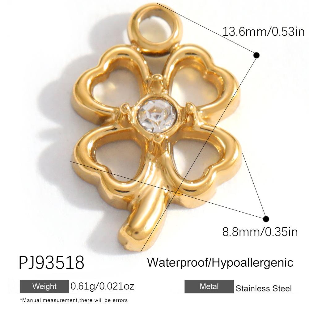 Heart Cat Dog Owl Oil Drop Ocean Style Pendants 18K Gold Plated Stainless Steel Charms Fashion Jewelry Gold Pendants