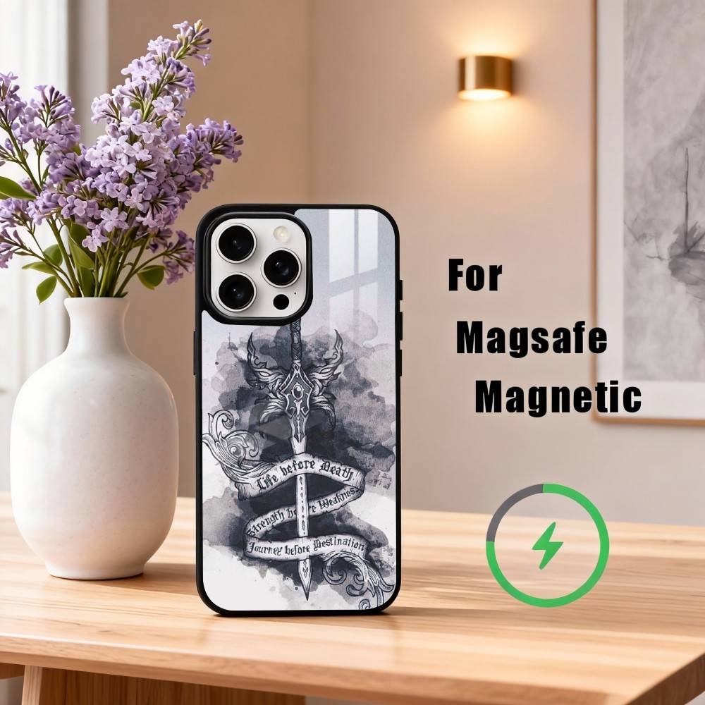 T-The S-Хроники Шторма Чехол для телефона Для iPhone17,16,15,14,13,12,11 Plus,Pro Max Магнитный Для Magsafe Беспроводная зарядка