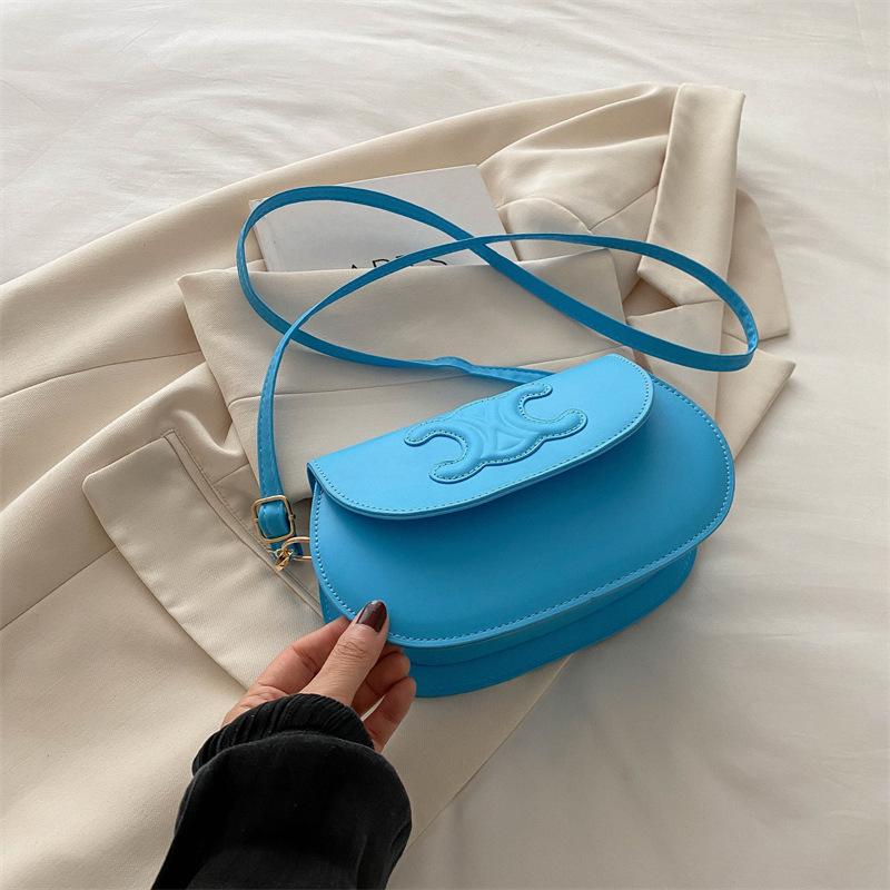 Модная и стильная наплечная сумка, простая маленькая сумка, женская сумка, повседневная новая красивая сумка кроссбоди-седло, трендовая