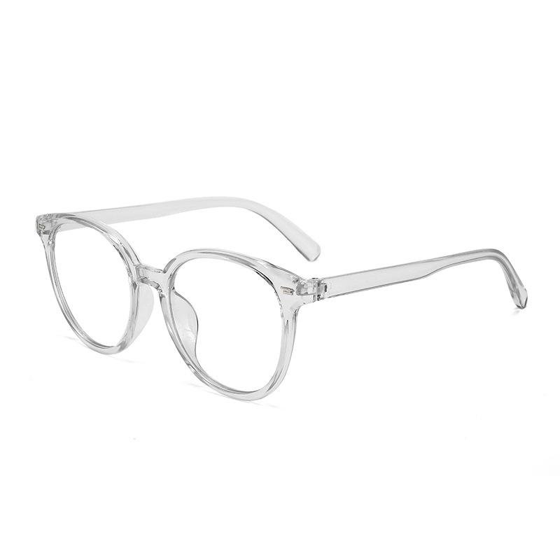 Ретро-круглая оправа анти-синие очки для мужчин и женщин, простая оправа прозрачные компьютерные защитные очки для глаз плоские