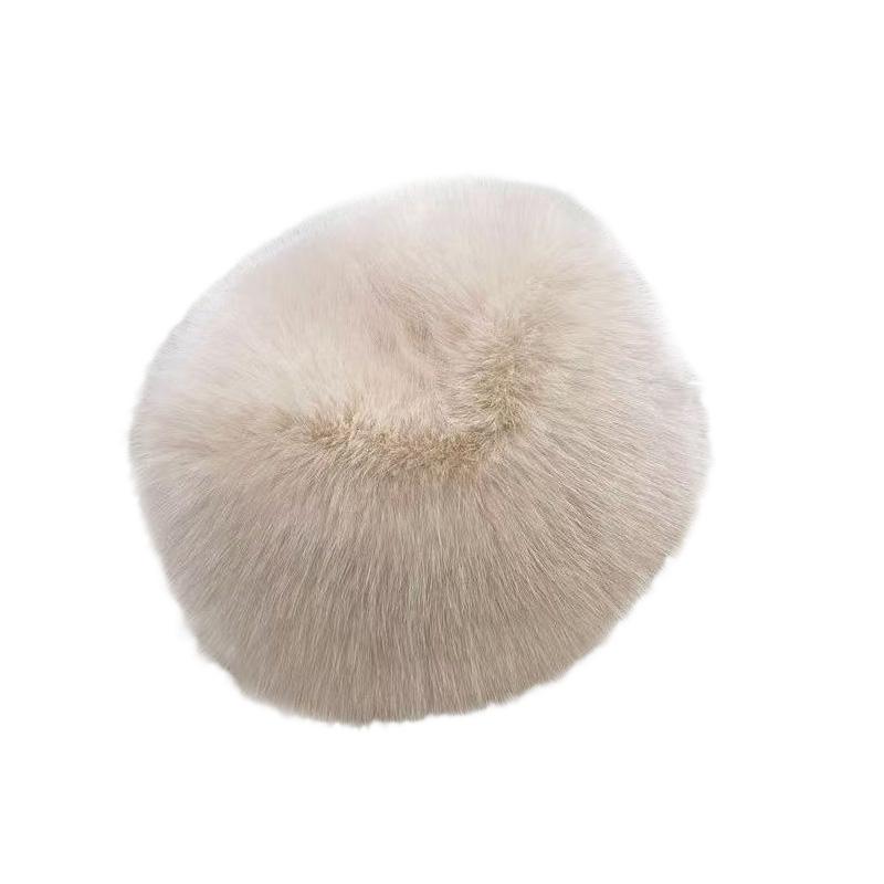 1 шт., защита ушей, толстая, теплая, зимняя, женская, модная, пушистая, плюшевая, шапка для катания на лыжах, искусственный мех