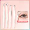 Multifunctional Tweezers Stainless Steel Eyelash Tweezers Grafting False Eyelash Patches False Eyelash Aids Portable Tweezers