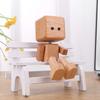 Cute Shaking Feet Wooden Man Figurine Car Interior Small Desktop Ornaments Funny Wood Leg-swinging Figurine Gifts Home Decor