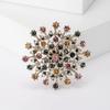Original Single Rhinestone Crystal Multi-Color Large Flower Brooch Brooch Clothing Accessories