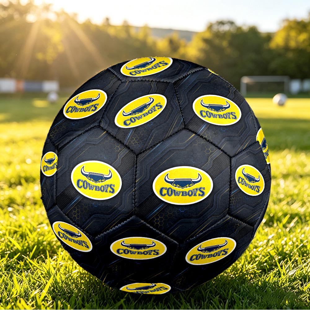 North Queensland Cowboys Size 5 Sports Training Ball Shock Absorbing Durable Ball For Match Daily Practice Outdoor Activities