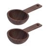 Walnut Coffee Scoop Elegant Wooden Spoon Coffee Accessories Walnut Teaspoon  Coffee Brewing