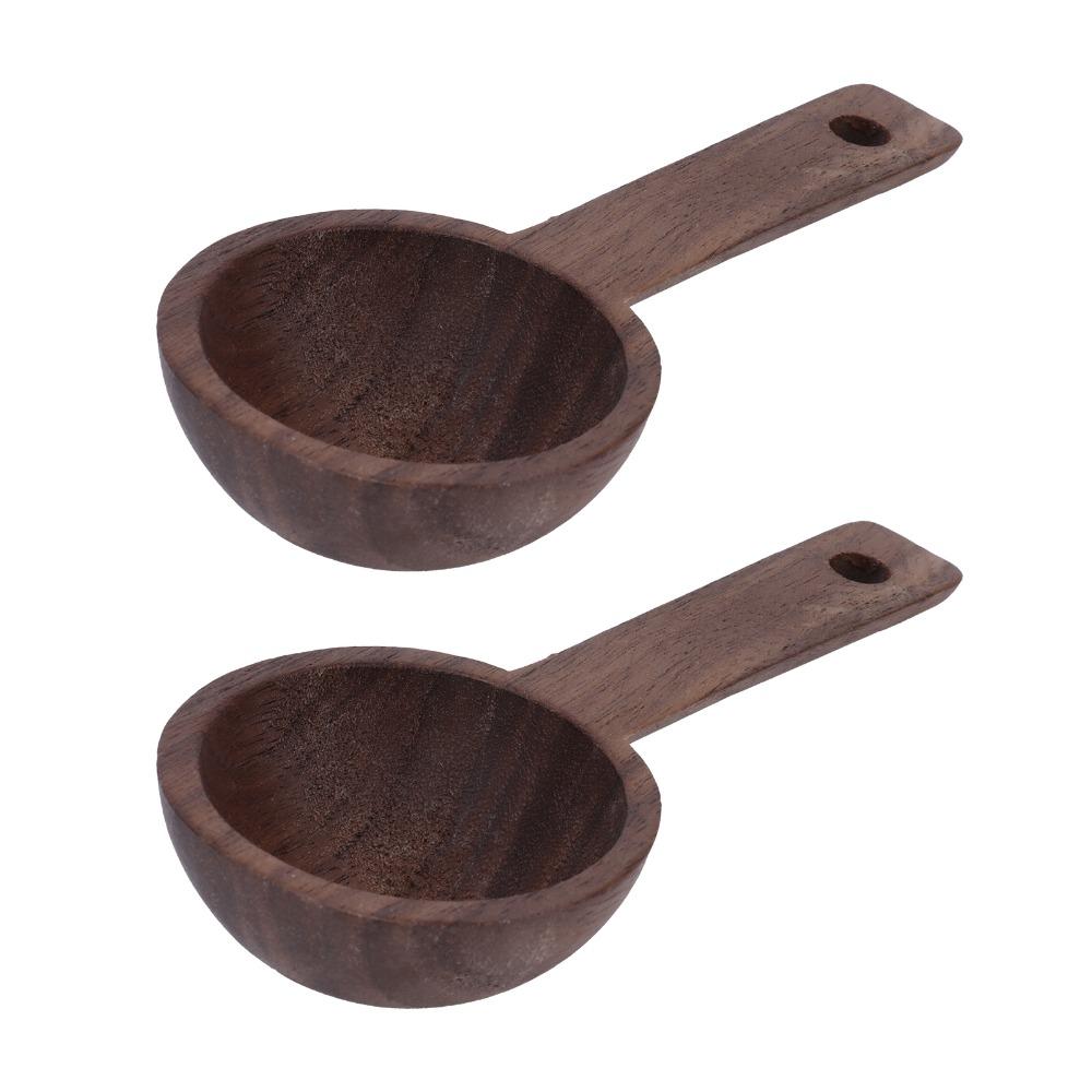 Walnut Coffee Scoop Elegant Wooden Spoon Coffee Accessories Walnut Teaspoon Coffee Brewing