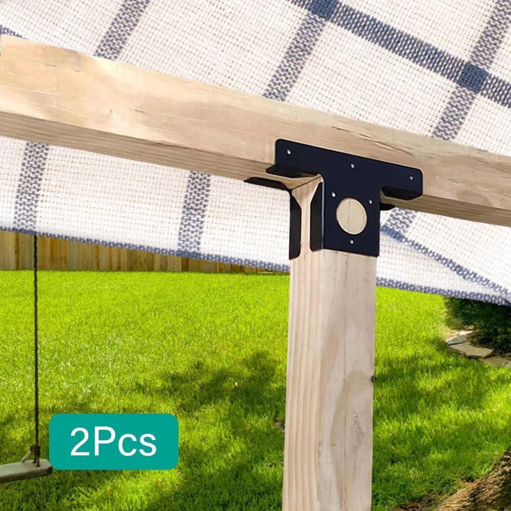 2pcs Adjustable Pergola Brackets 3-Way Pergola Fixed Bracket Pergola Corner Frame  Courtyards