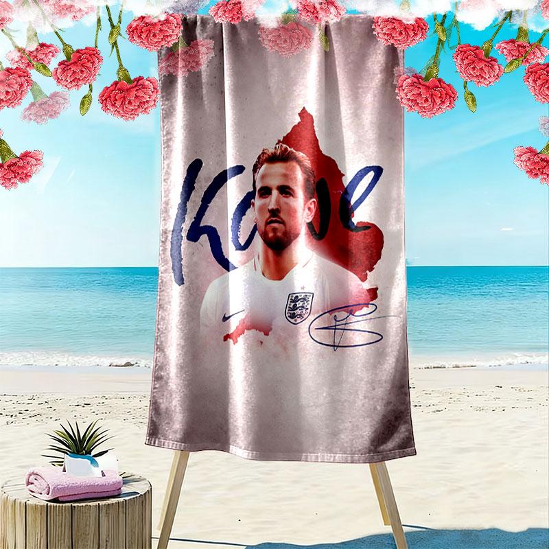 Harry Kane Icon Beach Towel, Large Soft Quick Dry Towel for Beach Camping Swimming