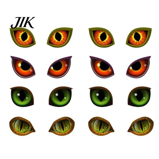 Scary Eye Wall Decor 12/16Pcs Halloween 3D Lighted Eyes Decoration, Glowing Spooky Sticker, LED Light-Up for Walls, Windows, Doors, Holiday