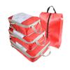 Compression Packing Cubes 4pcs/set Travel Storage Bag Portable Luggage Suitcase Organizer Set Extensible Packing Mesh Bags for Clothing Shoes