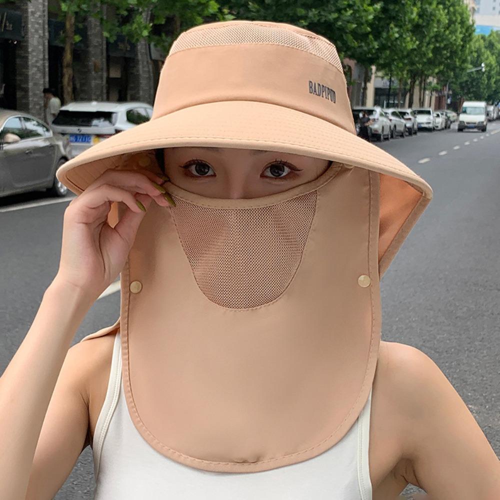 Sun Protection Fisherman Shawl Hat Breathable Mountaineering Cap Casual Sun Protection Cap Women