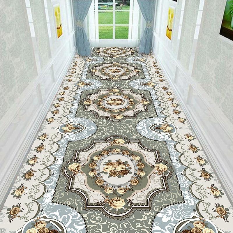 Geometric Carpet for Boys Bedroom Corridor Hallway Rug Persian Living Room Area Rug Flannel Rugs for Kitchen Entrance Doormat