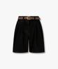 Джинсовые брюки Bobeu Option Belt, наполовину джинсовые_Черный 7156355002