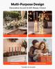 Hurricane Candle Holders Set of 24, 320 mm Tall Clear Glass Taper Candle Holders, High Borosilicate Glass, 2.36 in Cylinder for Wedding, Table