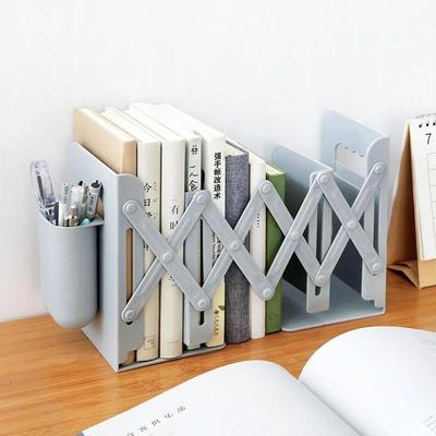 Выдвижная подставка для книг, креативная книжная полка для студентов, складной столик для хранения, растягивающаяся перегородка для книг, экономящая место стойка-органайзер