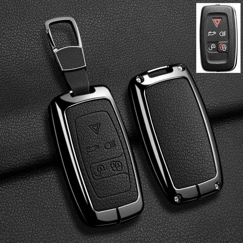 Чехол для ключа автомобиля для Land Rover Sport Freelander Discovery 4 Range Rover Sport LR4 2010-2012 Сплав цинка Кожа Авто Брелок