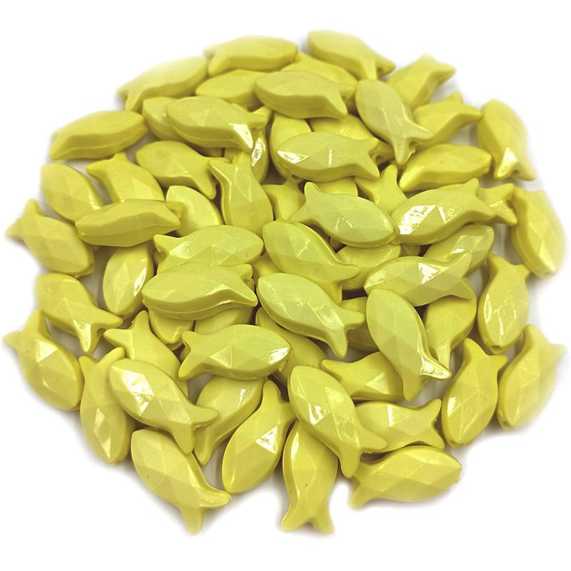 Креативные яркие цвета, популярные аксессуары, однотонные блестящие свободные бусины, 20 шт., 8*18 мм, серия для браслета «сделай сам», ожерелья, новая акриловая форма рыбы