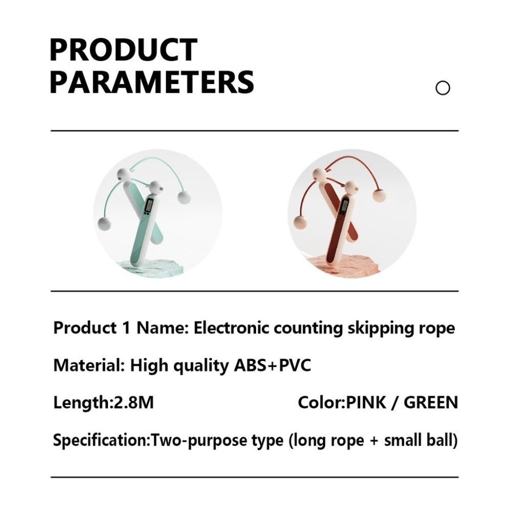 Adjustable Cordless Counting Skipping Rope with Counter Skipping Ropes Unisex