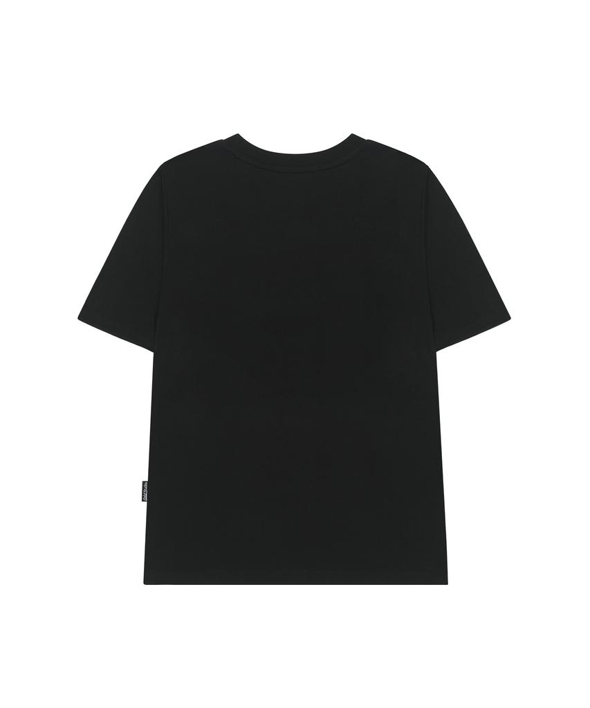 ODDSTUDIO Union Jack Vintage Graphic Regular Fit T-Shirt - Black