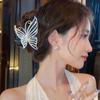 Элегантная заколка для волос в форме бабочки Зажим в виде акулы Большой зажим для волос Головной убор
