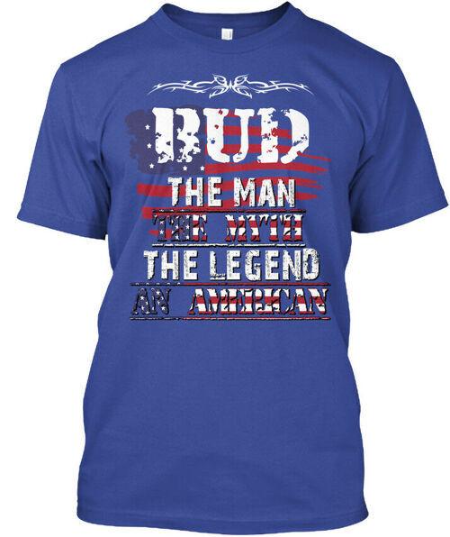 Bud-man-myth-l<wbr/>egend-an American T-Shirt Made in the USA Size S to 5XL Unisex T-Shirt