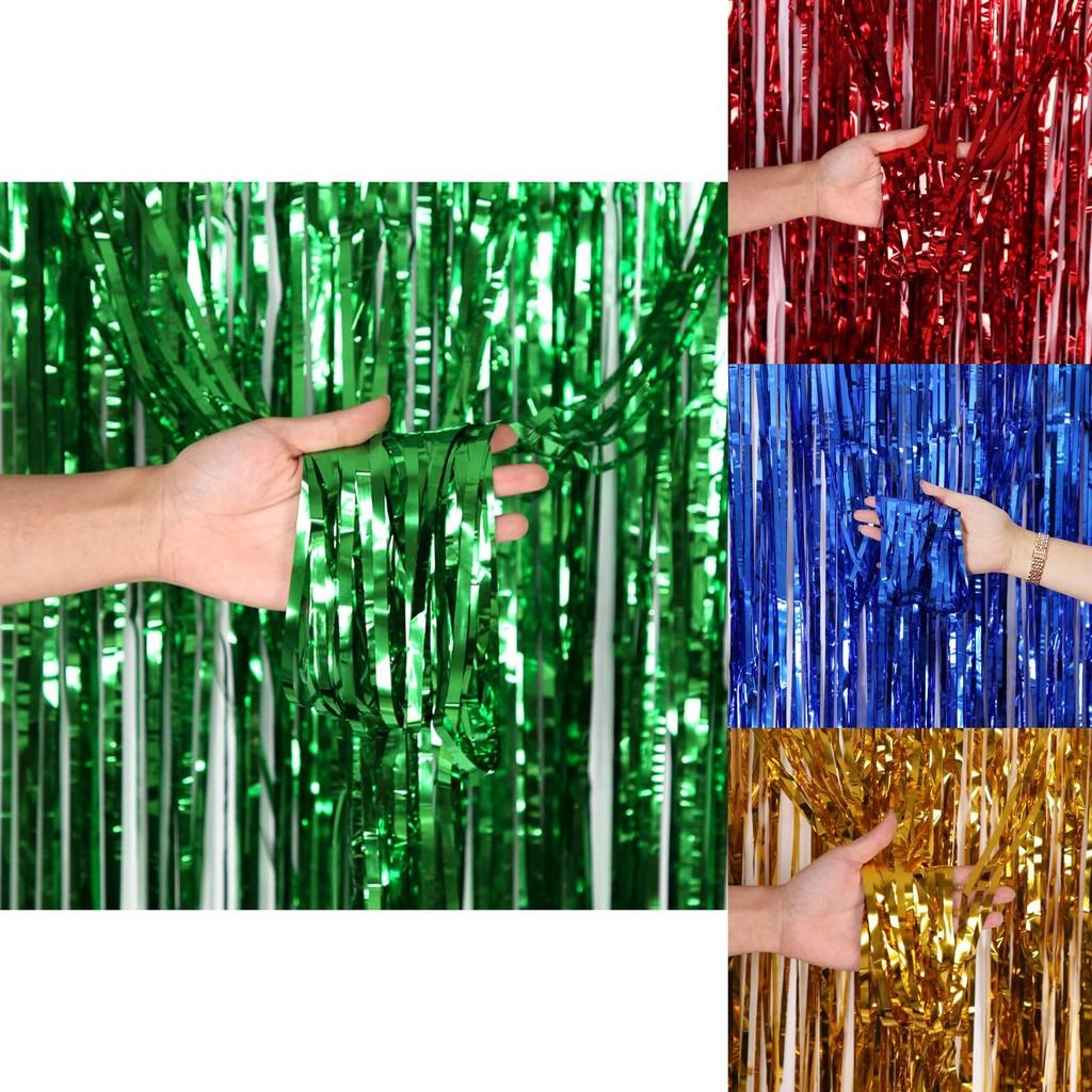 Универсальный 4-метровый мерцающий дождевой занавес для праздничных фонов и декора мероприятий