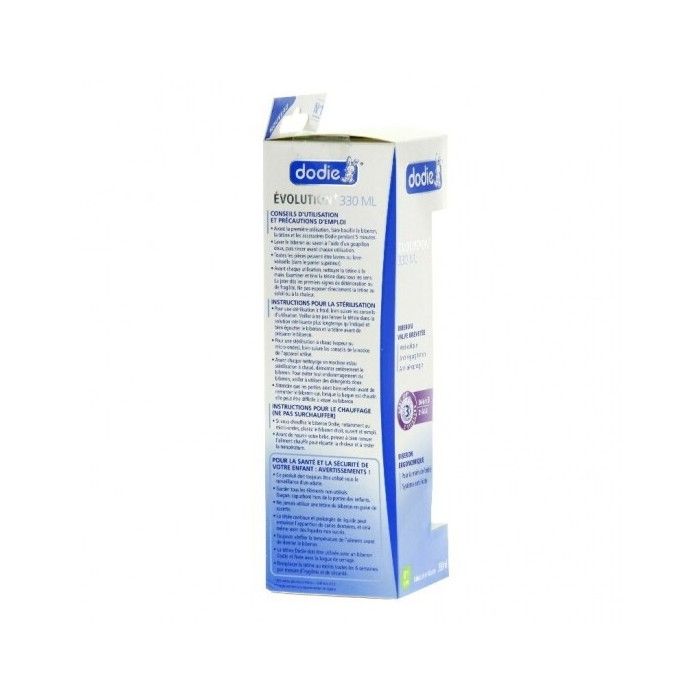 Biberon évolution+ 330ml débit 3 vert décor