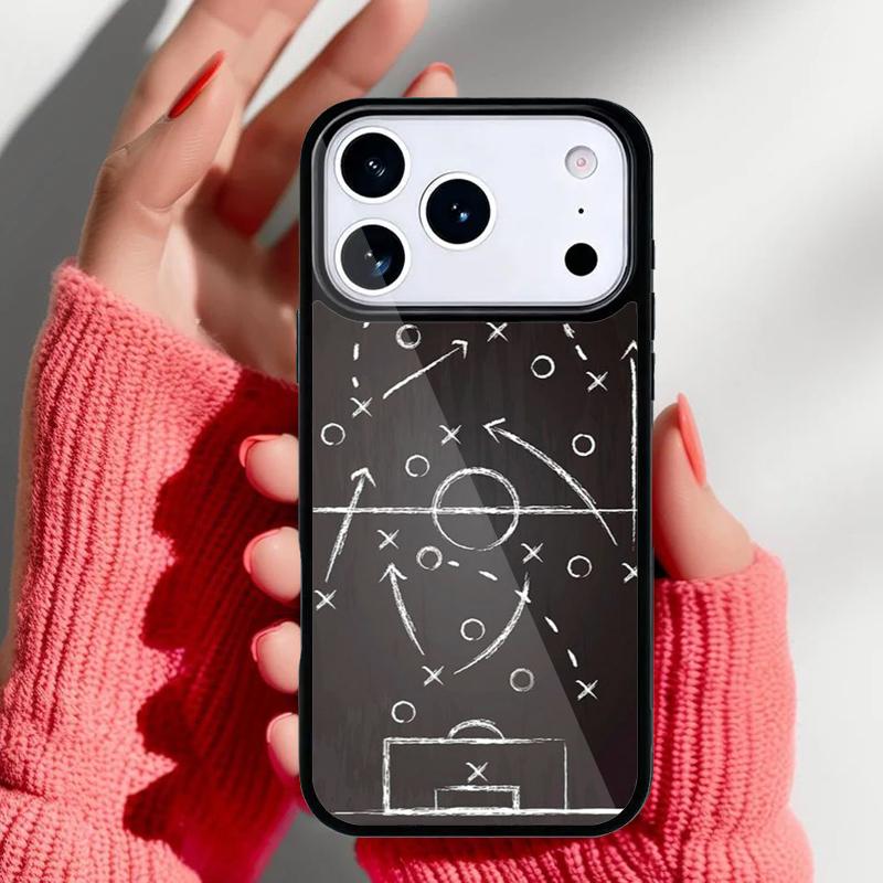 Чехол для телефона 'Тактика Футбола Футбол Время' для iPhone 17 16 15 14 13 Pro Max Задняя крышка для 12 11 Pro Coque