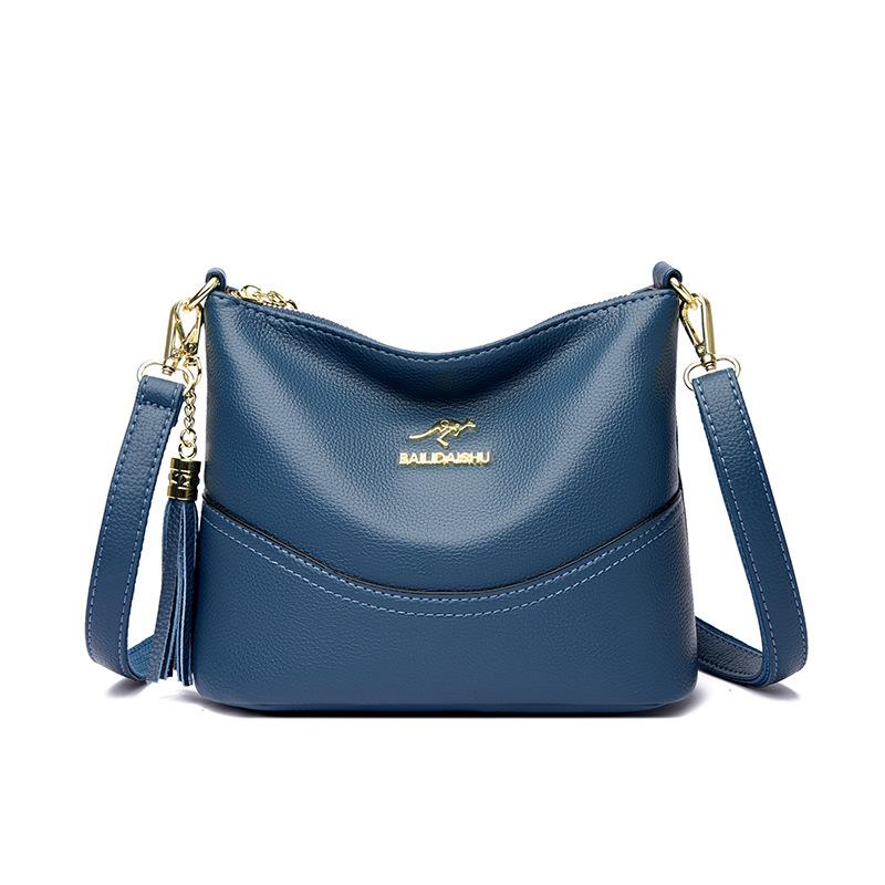 Осенняя новинка осеннего стиля, женская сумка среднего и пожилого возраста, сумка через плечо, мягкая кожаная женская сумка для одиночных покупок