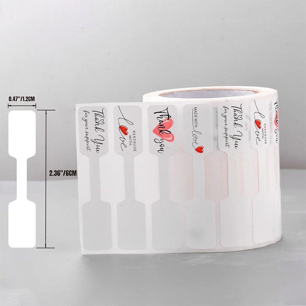 500 шт. Разноцветные бирки для браслетов, ожерелий, колец, белые самоклеящиеся наклейки, декоративные подвесные бирки