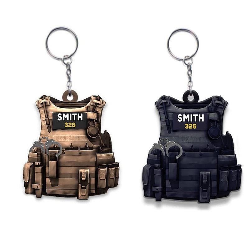 Полицейский подарок брелок акриловый украшение для рюкзака креативный кулон кольцо для ключей аксессуар