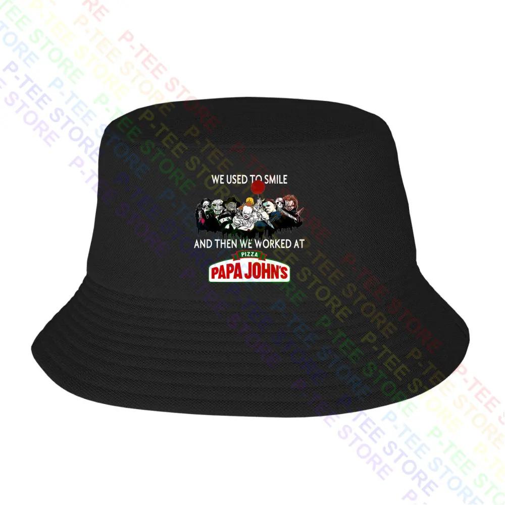 Мы раньше улыбались, а потом мы работали в Pizza Papa Johns Бейсболка Кепки Snapback Вязаная панама