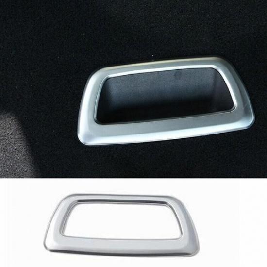 Matte Silver Car Rear Tail Box For BMW X1 F48 Board Handle Frame Trim 2016-
